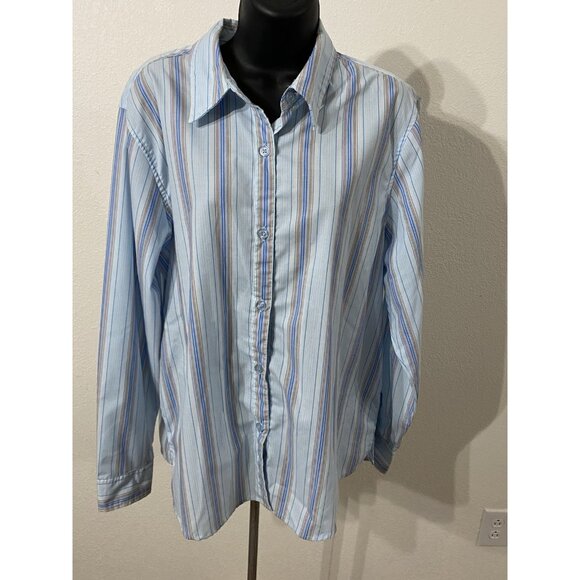 LEE WOMENS Size Large Blouse/ Shirt Button Down Collared - Picture 1 of 9